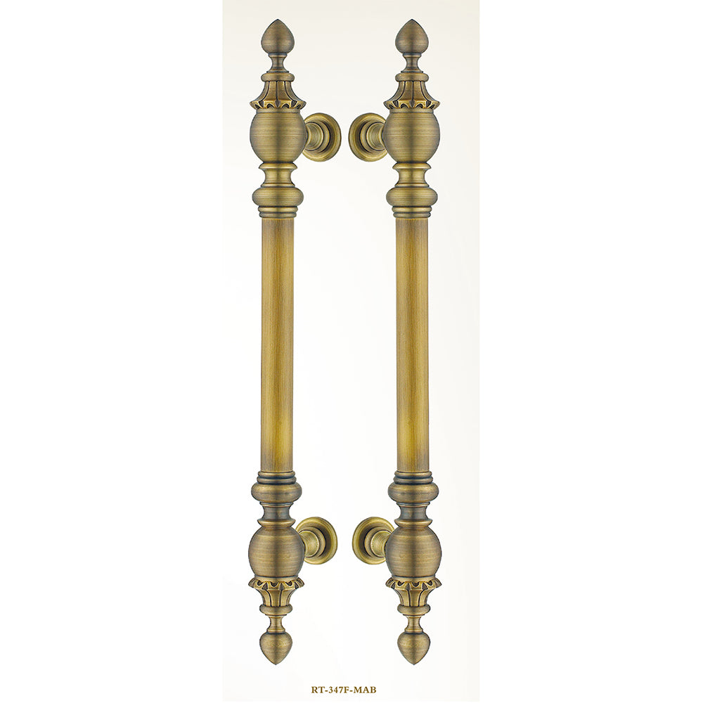 Raytel Solid brass Exquisite Sculptured Pull Handle for Commercial Door RT347