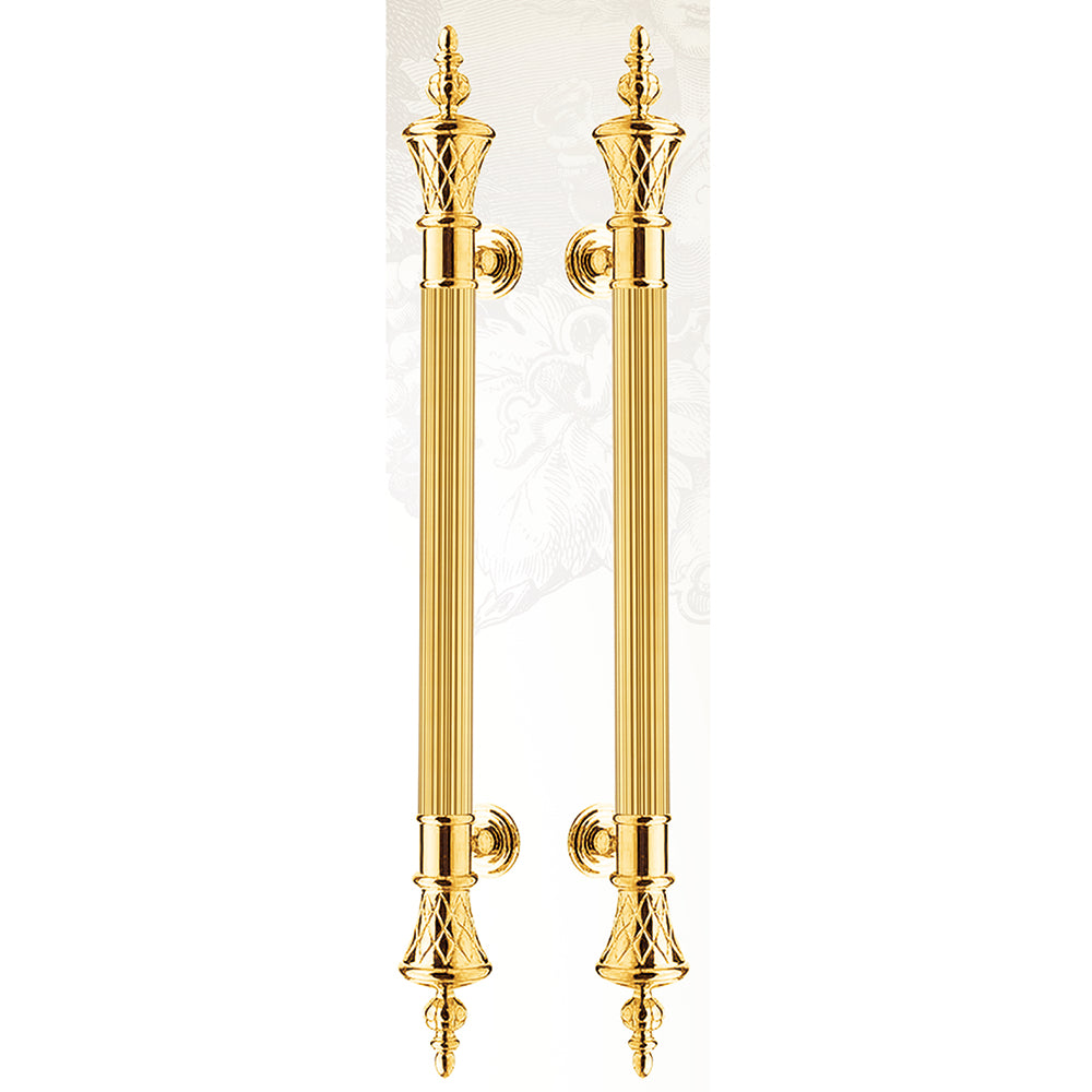 Raytel Solid brass Exquisite Sculptured Pull Handle for Commercial Door RT371