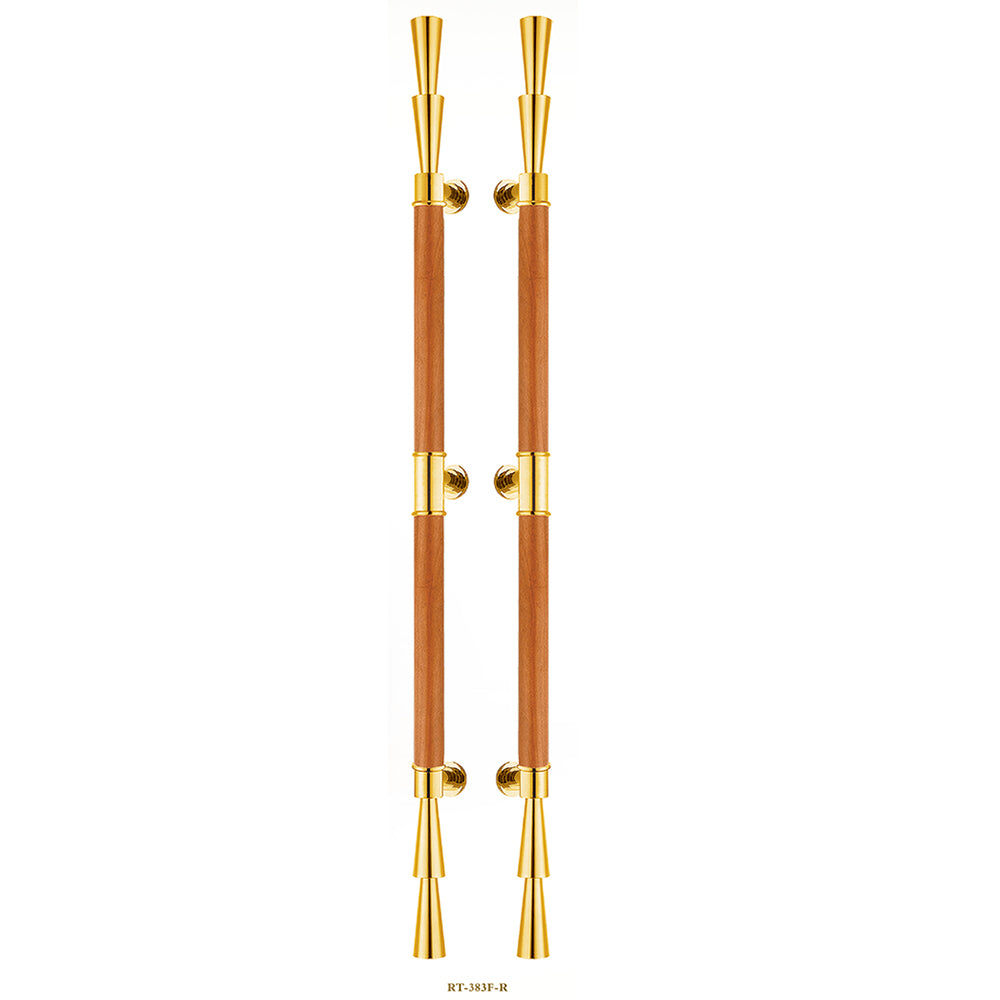 Raytel Minimalist and Elegant Architectural Sculptured Wooden Long Door Pull Handle RT383