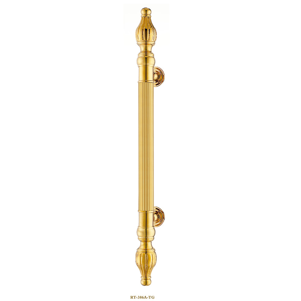 Raytel Solid brass Exquisite Sculptured Pull Handle for Commercial Door RT386
