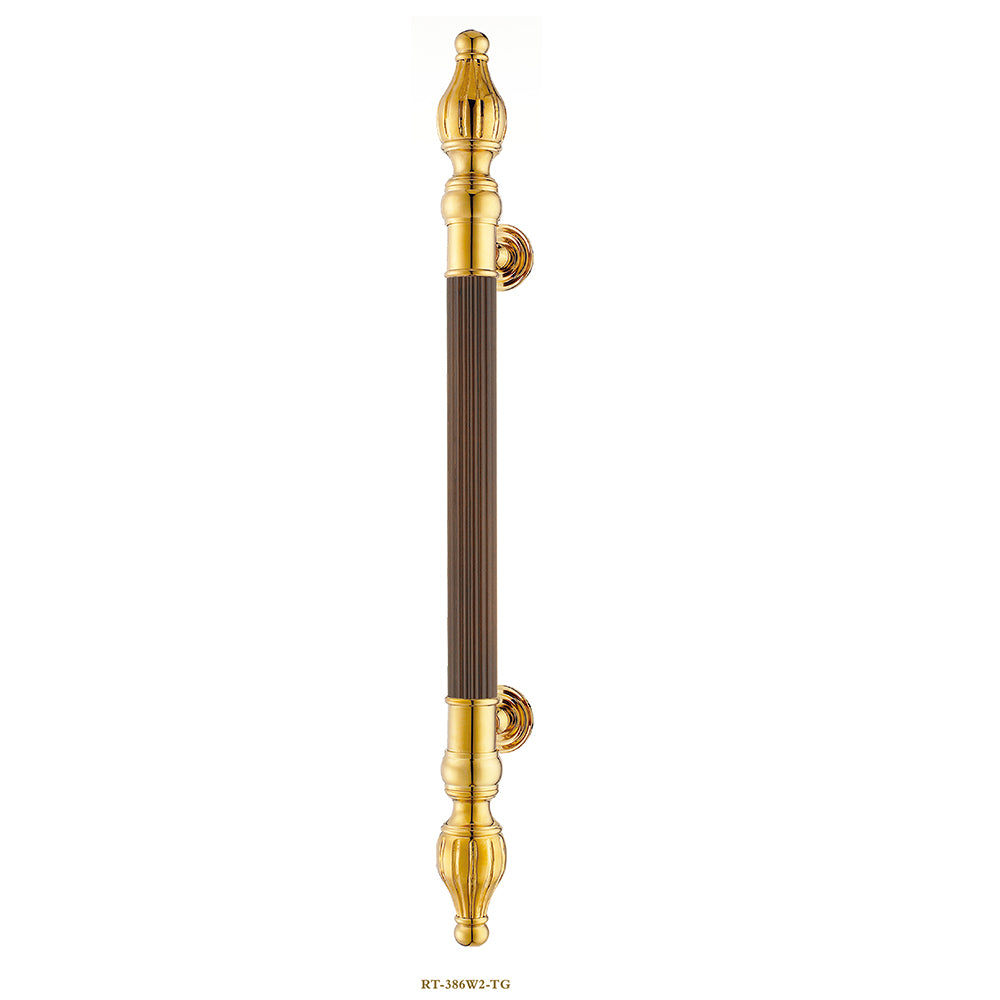 Raytel Solid brass Exquisite Sculptured Pull Handle for Commercial Door RT386