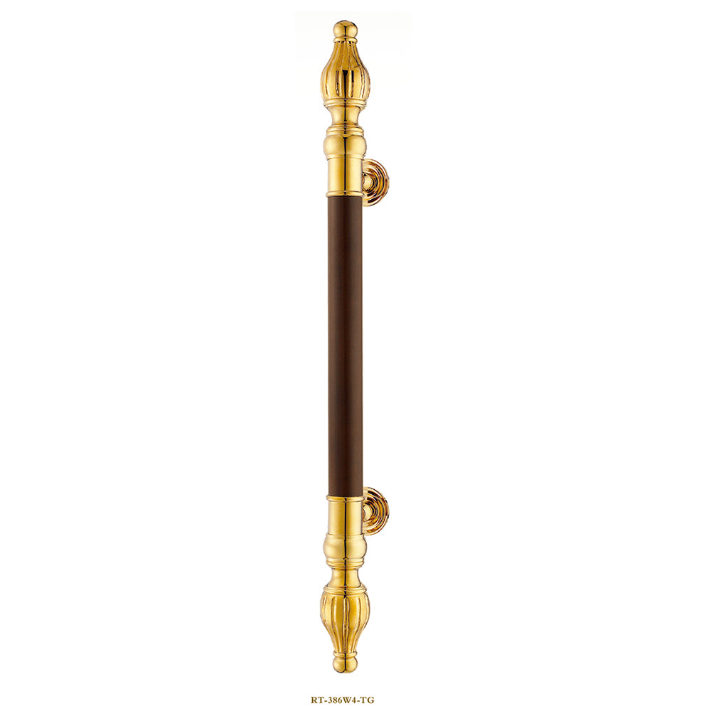 Raytel Solid brass Exquisite Sculptured Pull Handle for Commercial Door RT386