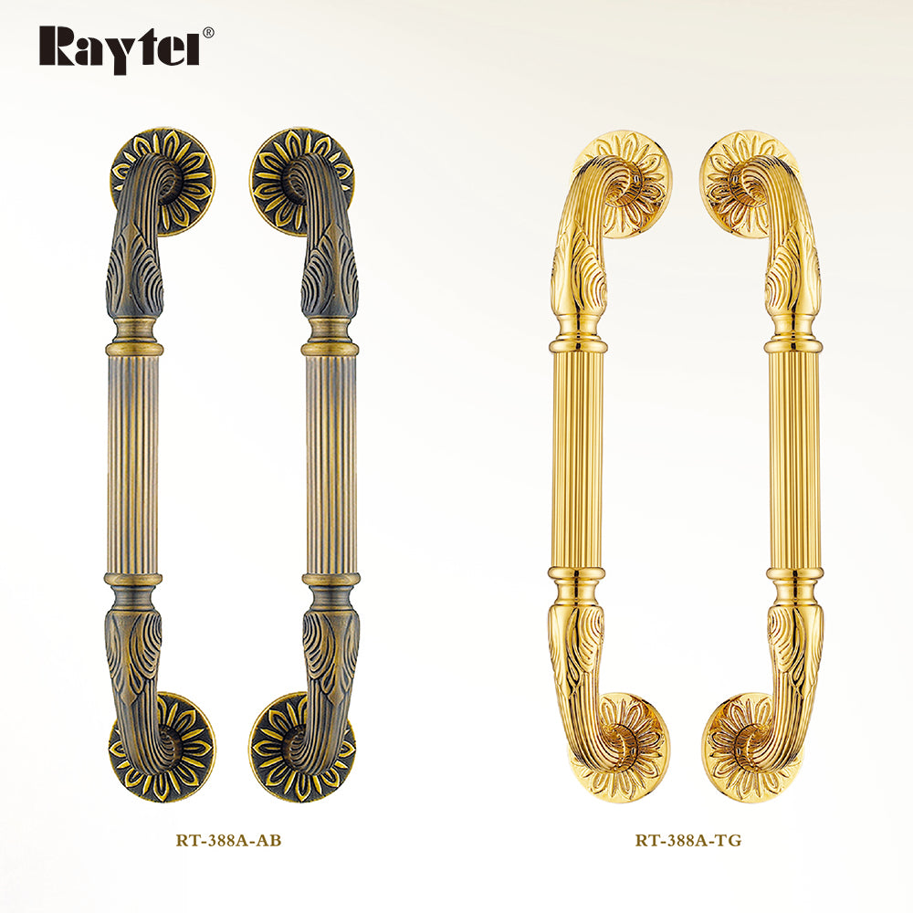 Raytel Classic Solid Brass Architectural Sculptured Door Pull Handle RT388A