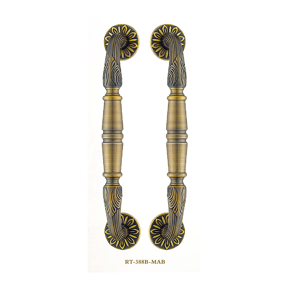Raytel Classic Solid Brass Architectural Sculptured Door Pull Handle RT388B