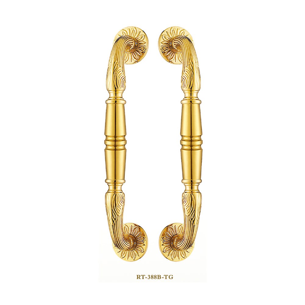 Raytel Classic Solid Brass Architectural Sculptured Door Pull Handle RT388B