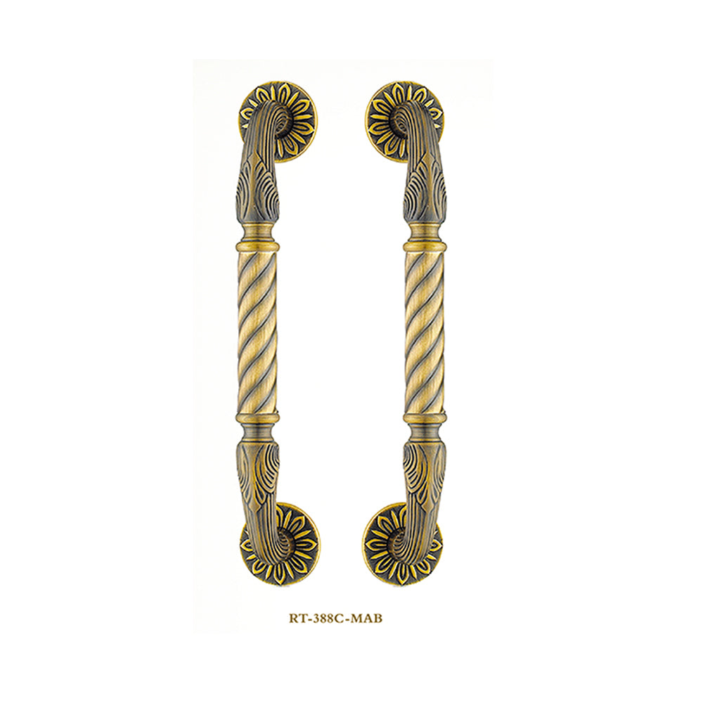 Raytel Classic Solid Brass Architectural Sculptured Door Pull Handle RT388C