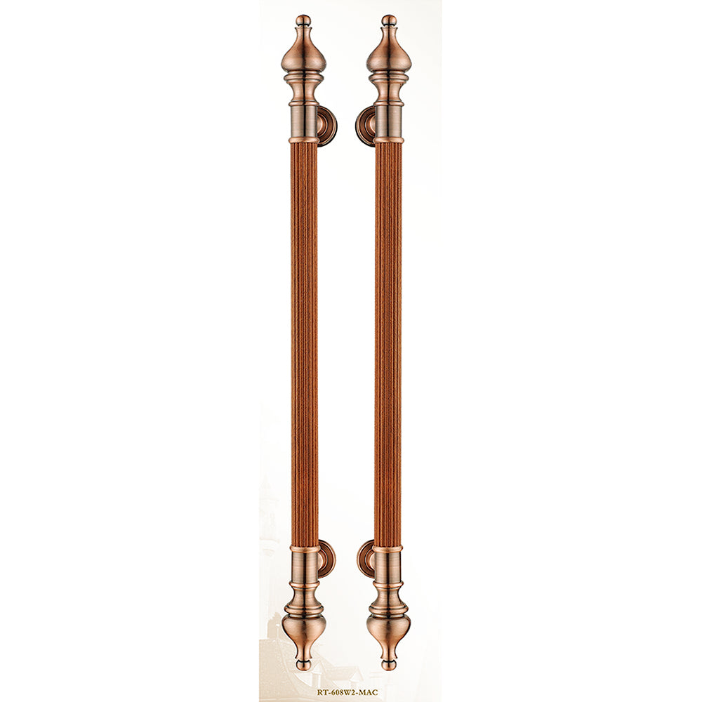 Raytel Solid brass Exquisite Sculptured Pull Handle for Commercial Door RT608