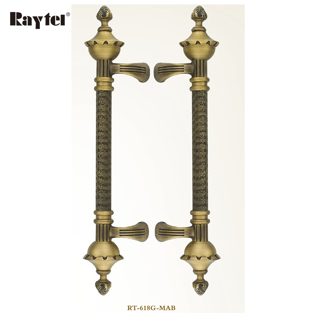 Raytel Classic Solid Brass Architectural Sculptured Door Pull Handle RT618G