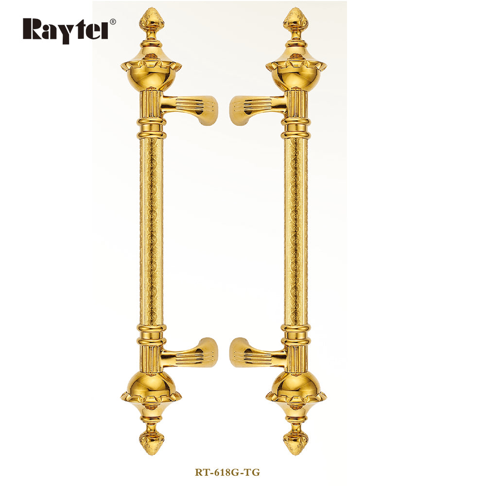 Raytel Classic Solid Brass Architectural Sculptured Door Pull Handle RT618G