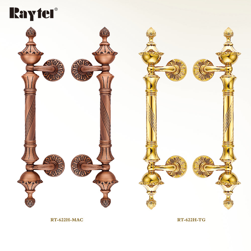 Raytel Classic Solid Brass Architectural Sculptured Door Pull Handle RT622H