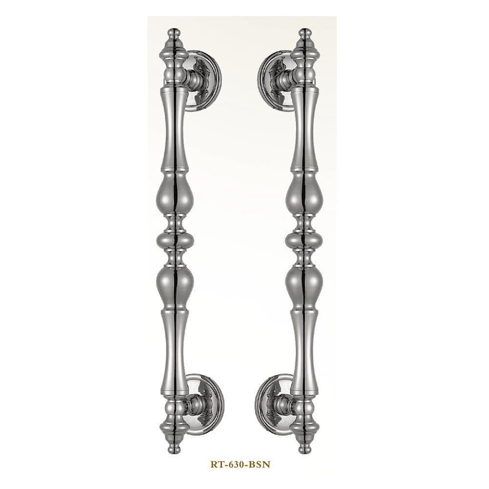 Raytel Exquisite Solid Brass Sculptured Pull Handle for Wooden Glass Door RT630