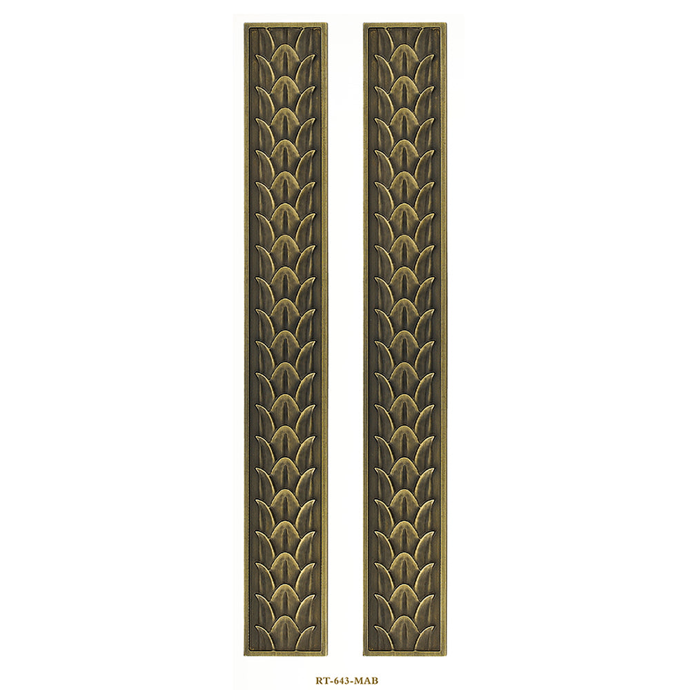 Raytel Heritage Solid Brass Exquisite Sculptured Sliding Door Handle RT643