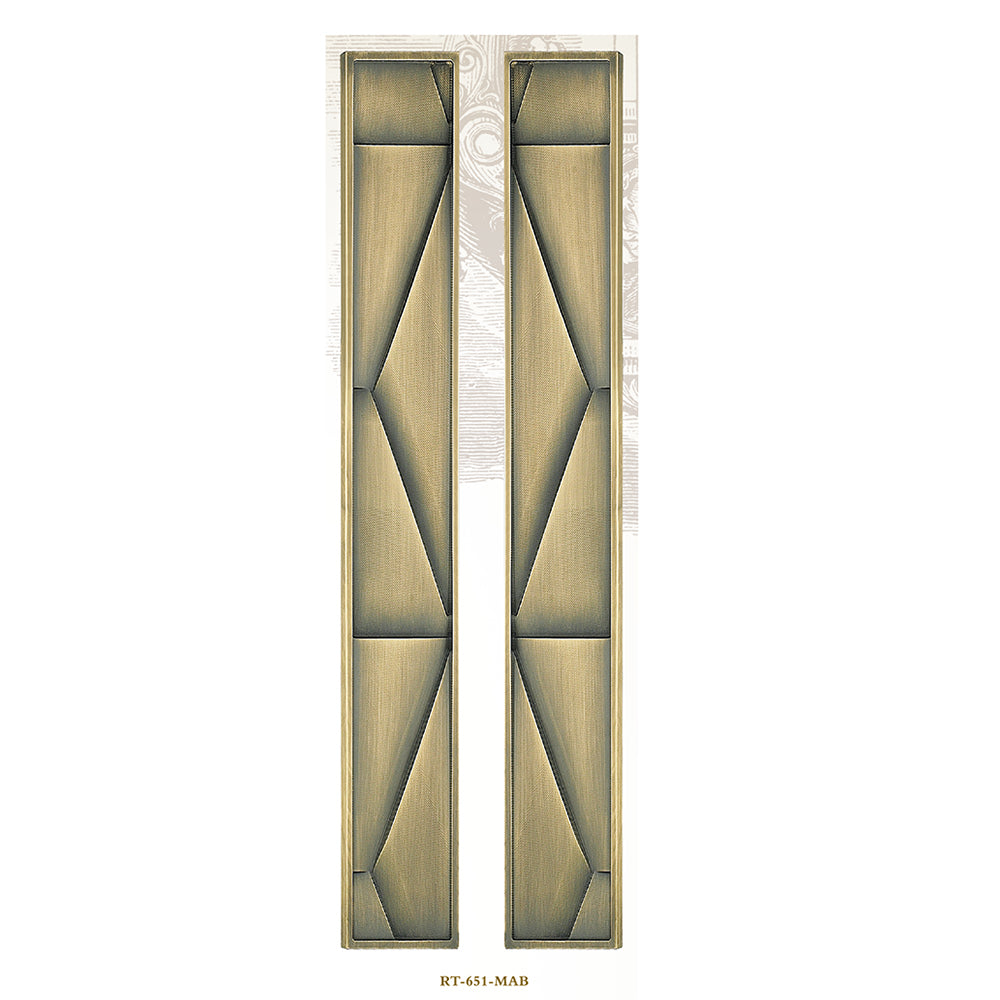 Raytel Heritage Solid Brass Exquisite Sculptured Sliding Door Handle RT651