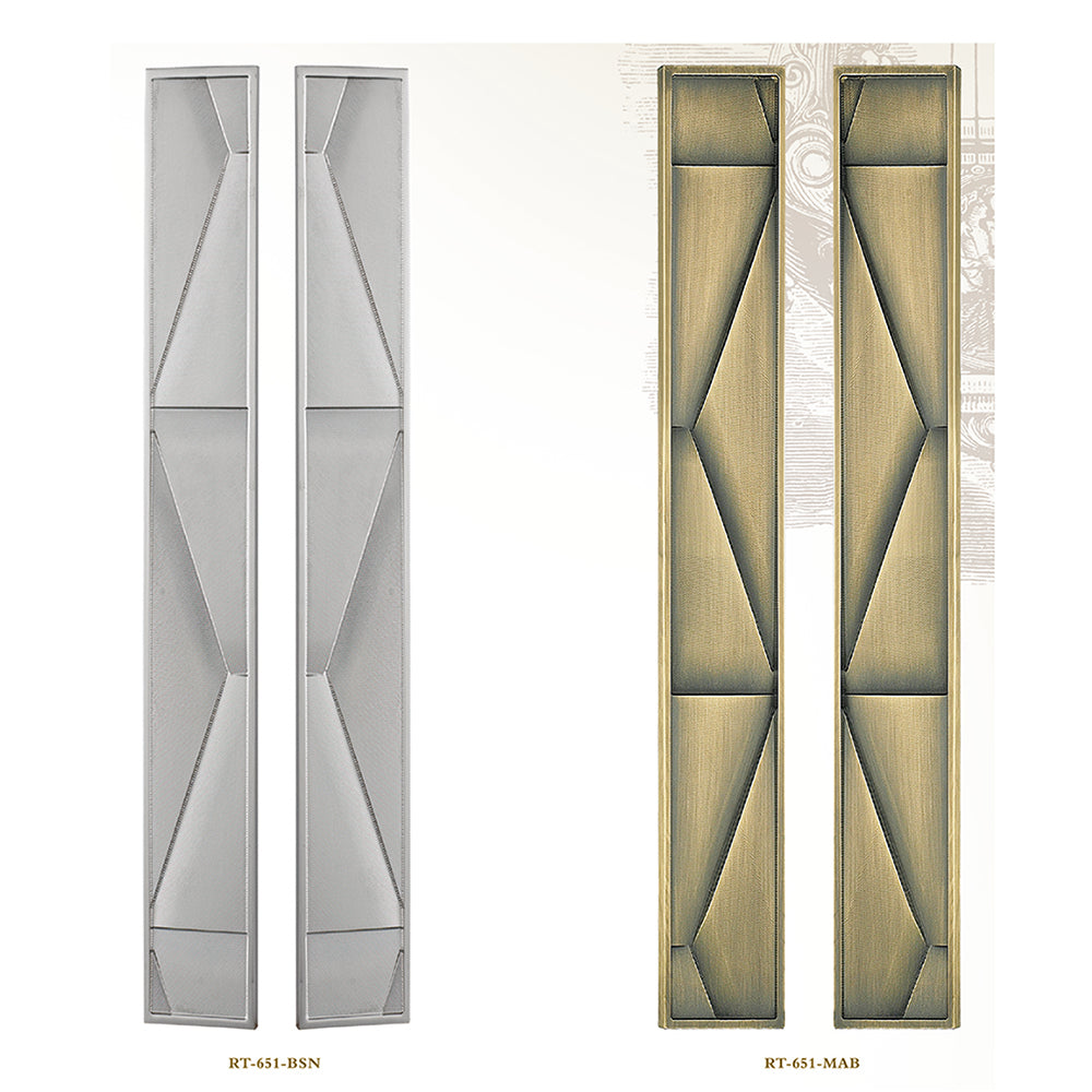 Raytel Heritage Solid Brass Exquisite Sculptured Sliding Door Handle RT651