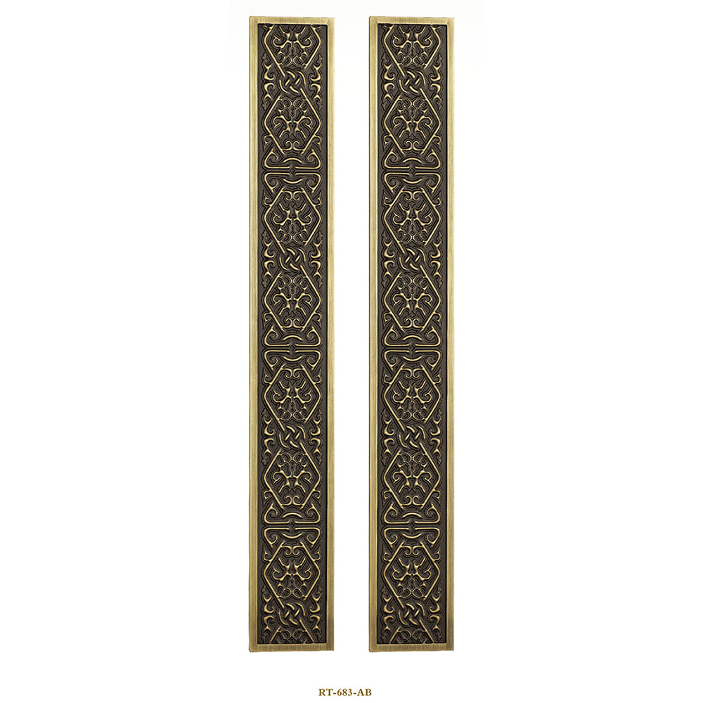 Raytel Solid Brass Exquisite Sculptured Sliding Door Handle RT683