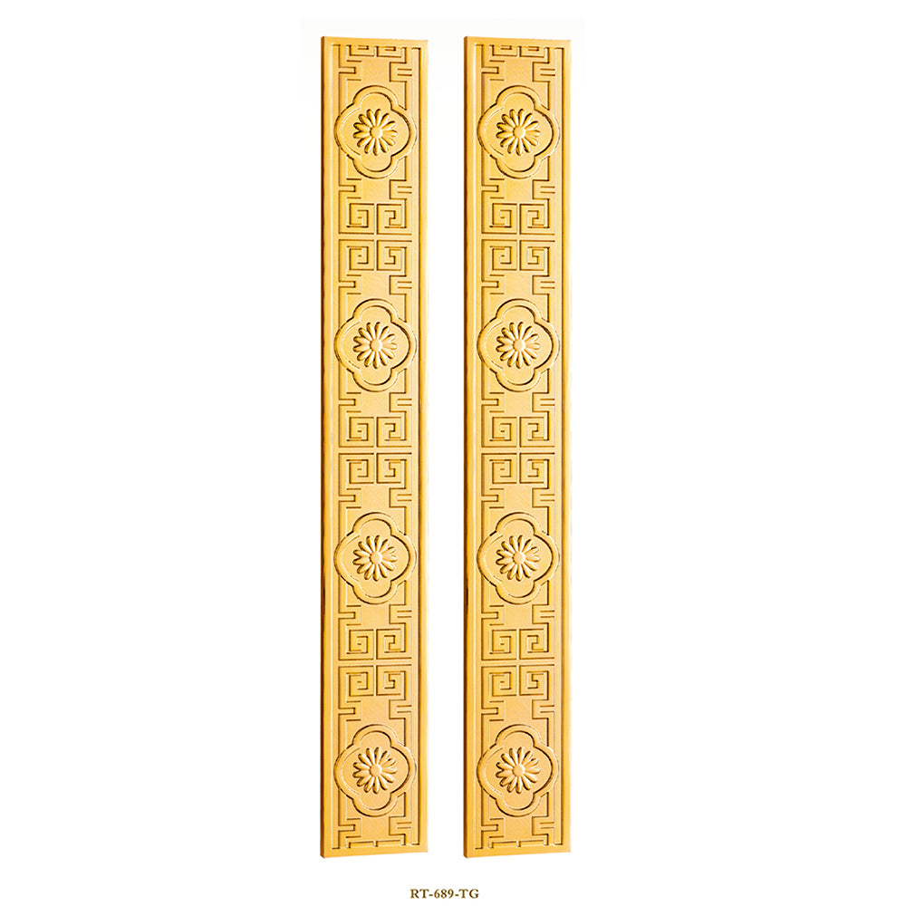 Raytel Solid Brass Exquisite Sculptured Sliding Door Handle RT689