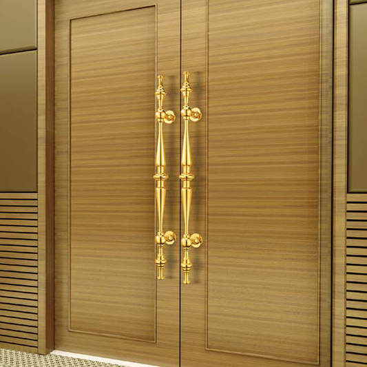 Raytel 24K gold electroplating Solid brass Door Pull Handle RT707
