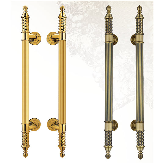 Raytel Solid brass Exquisite Sculptured Pull Handle for Commercial Door RT341