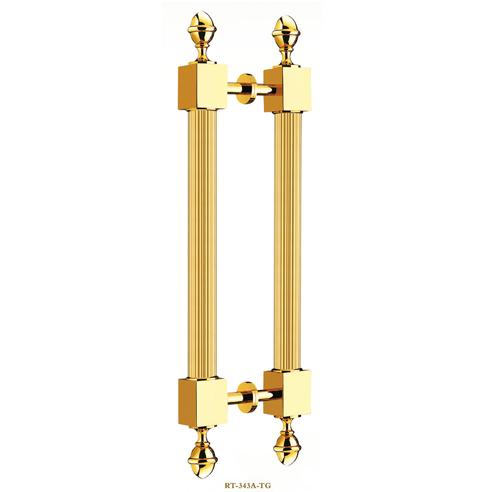 Raytel Solid brass Exquisite Sculptured Pull Handle for Commercial Door RT343