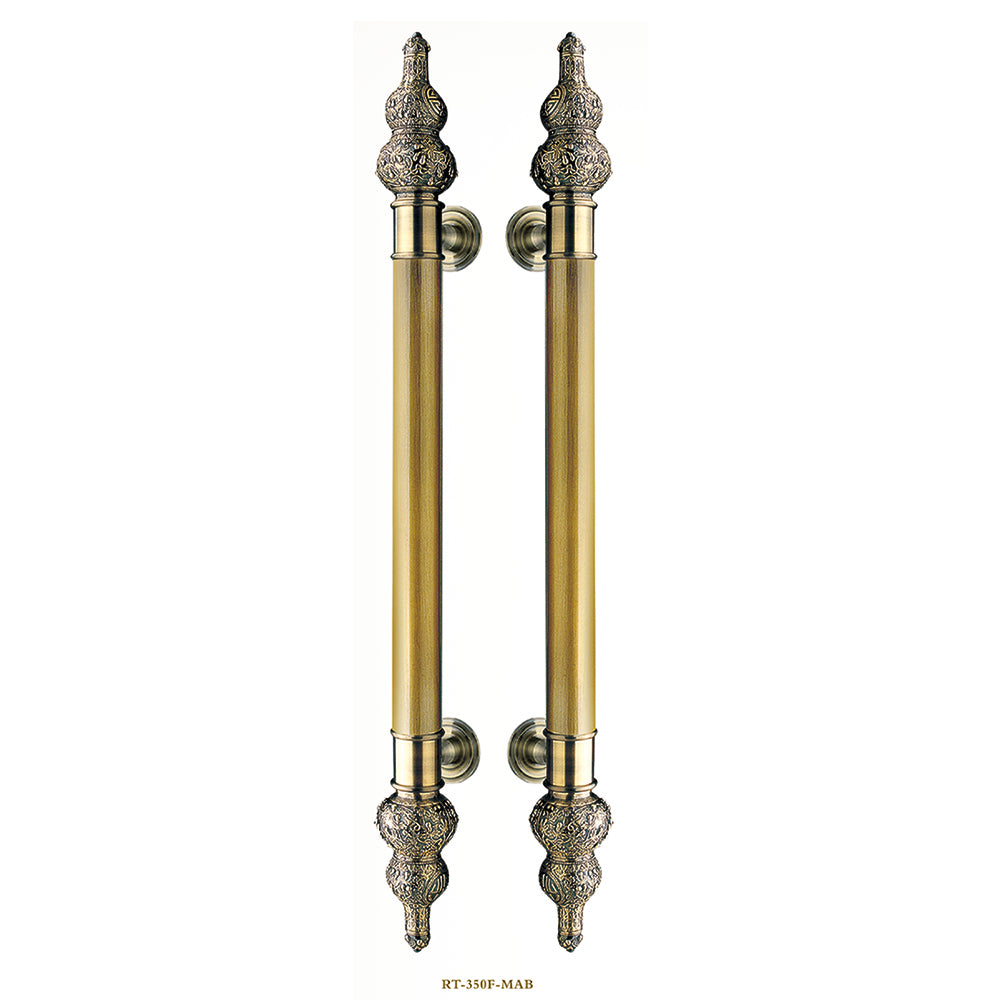 Raytel Solid brass Exquisite Sculptured Pull Handle for Commercial Door RT350