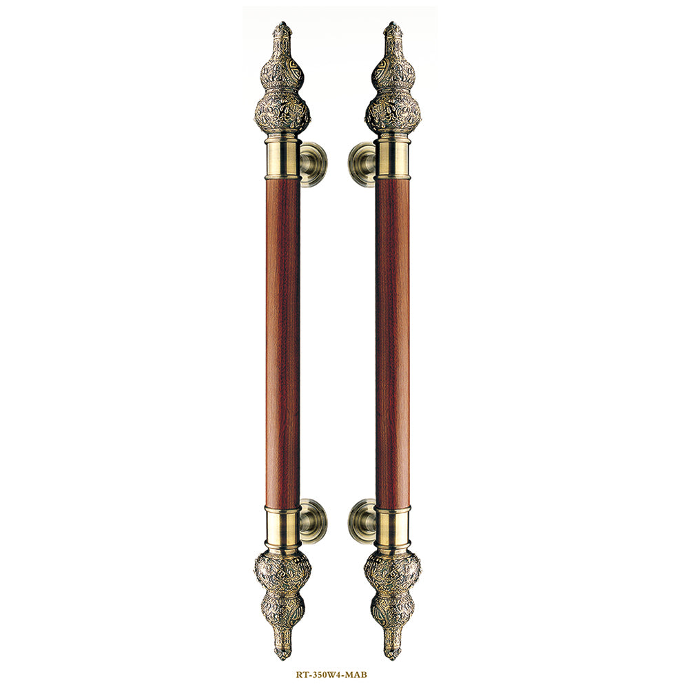 Raytel Solid brass Exquisite Sculptured Pull Handle for Commercial Door RT350