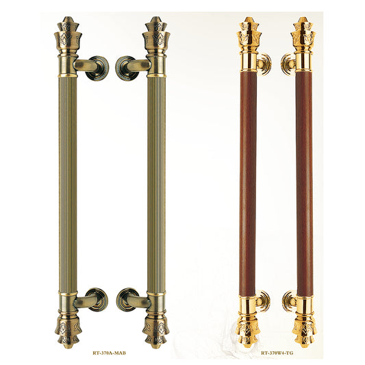 Raytel Solid brass Exquisite Sculptured Pull Handle for Commercial Door RT370