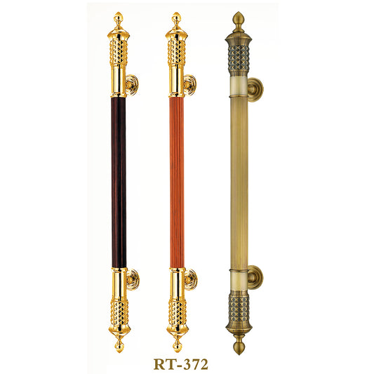 Raytel Solid brass Exquisite Sculptured Pull Handle for Commercial Door RT372