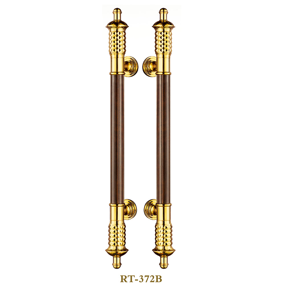 Raytel Solid brass Exquisite Sculptured Pull Handle for Commercial Door RT372B