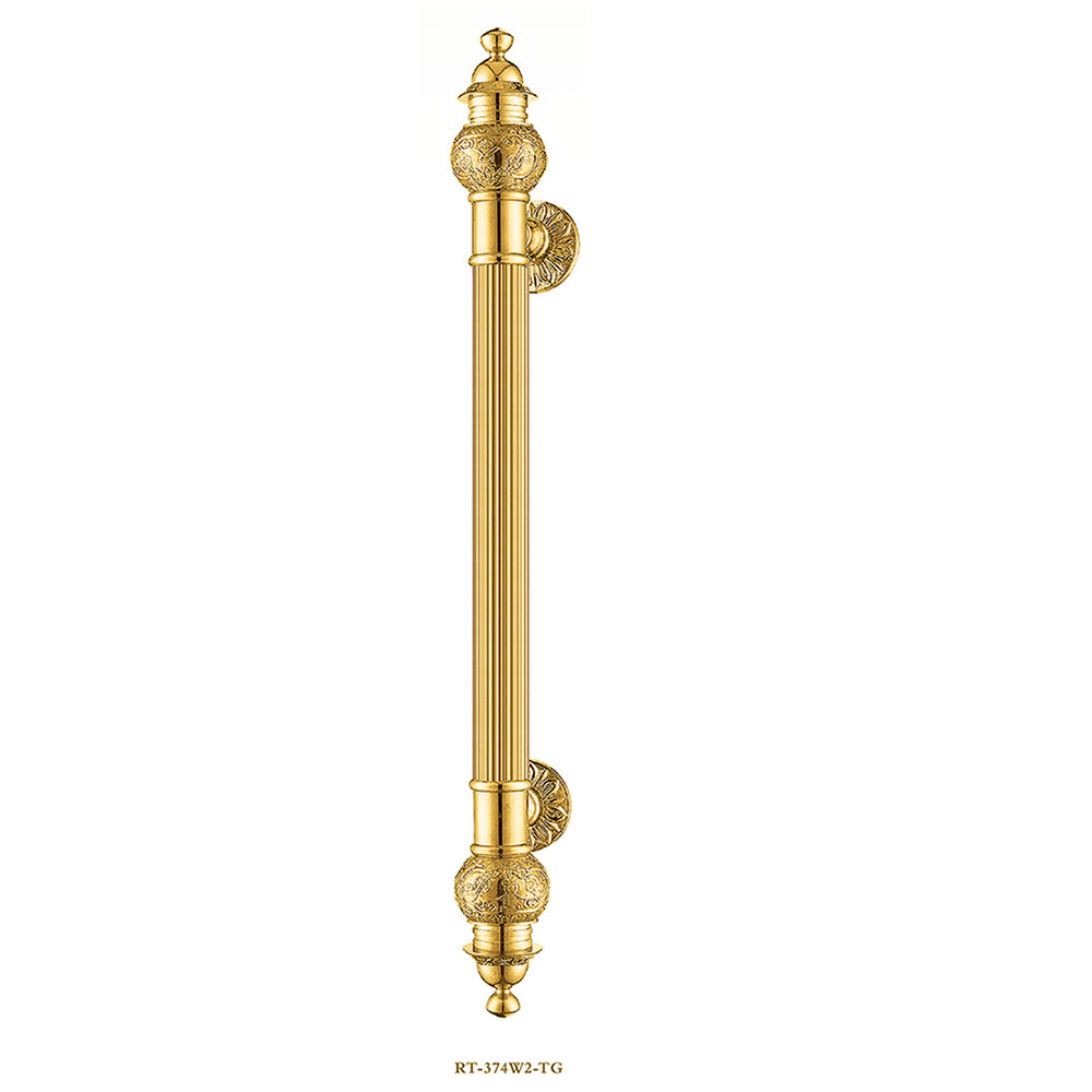 Raytel Solid brass Exquisite Sculptured Pull Handle for Commercial Door RT374