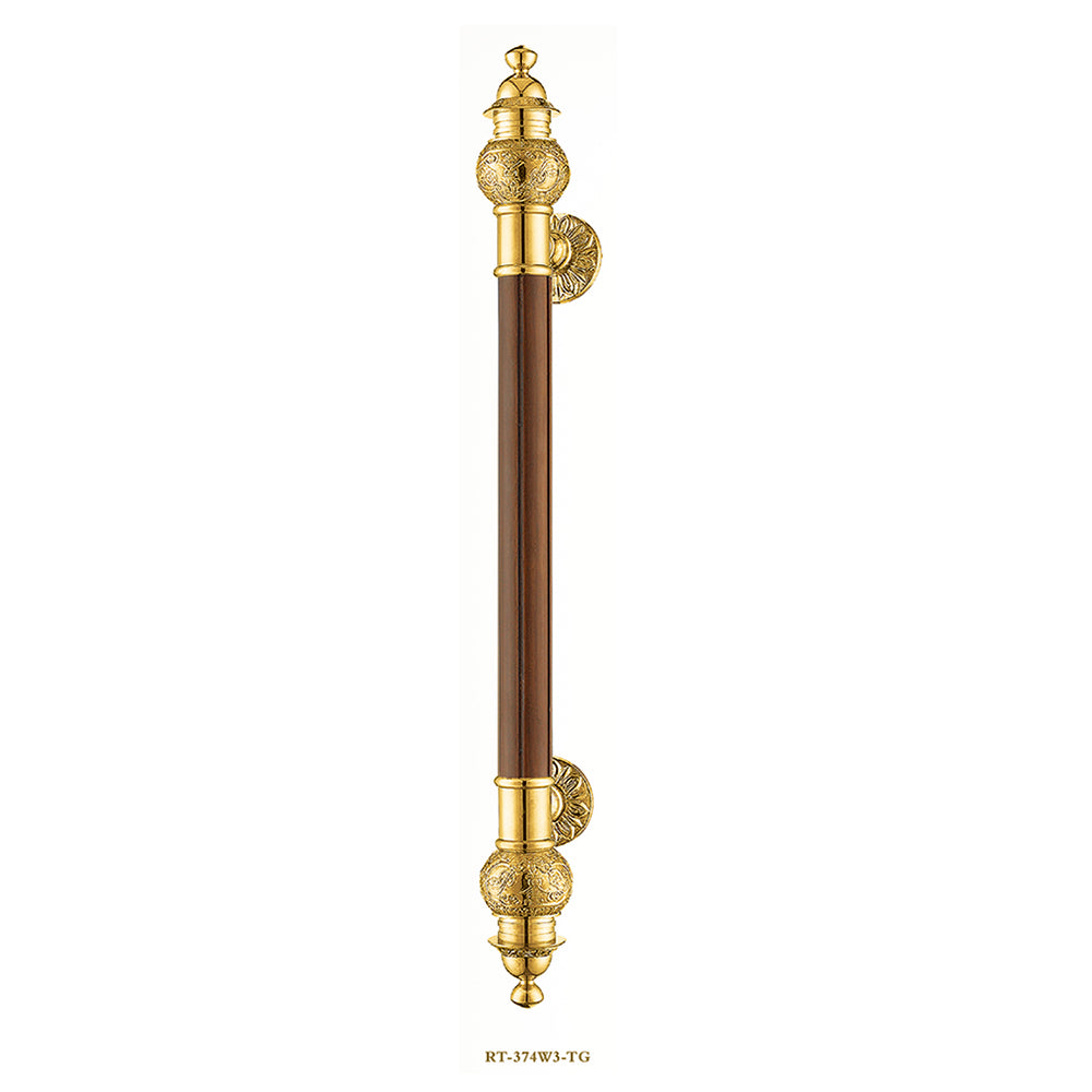 Raytel Solid brass Exquisite Sculptured Pull Handle for Commercial Door RT374