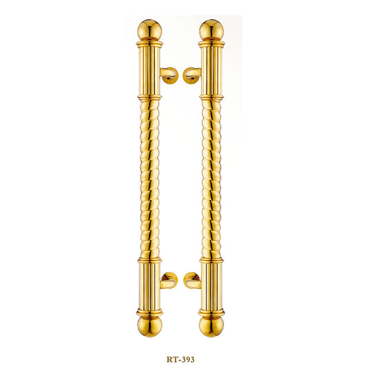 Raytel Solid brass Exquisite Sculptured Pull Handle for Commercial Door RT393