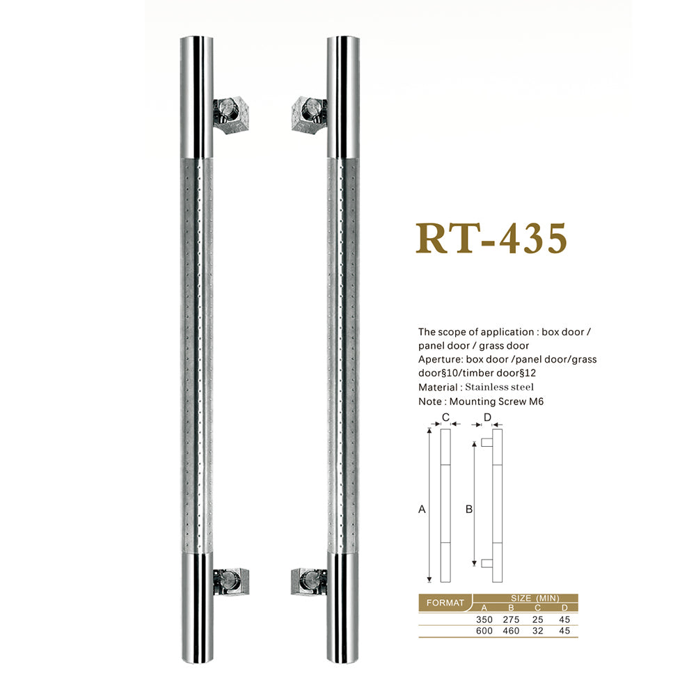 Raytel Stainless Steel Architectural Door Pull Handle Back to Back RT435