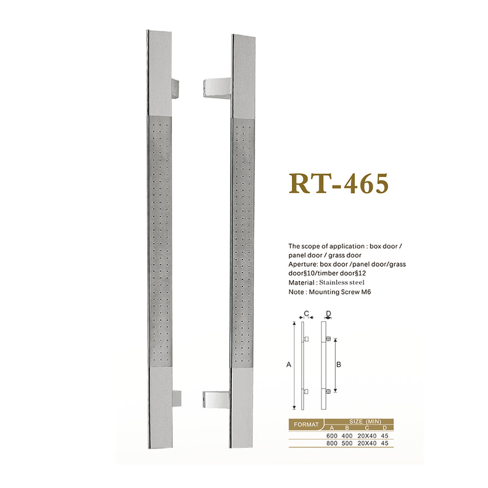 Raytel Stainless Steel Architectural Door Pull Handle RT465