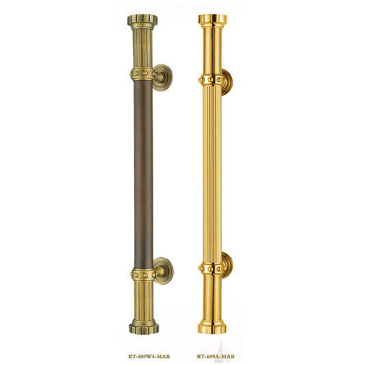 Raytel Solid brass Exquisite Sculptured Pull Handle for Commercial Door RT609