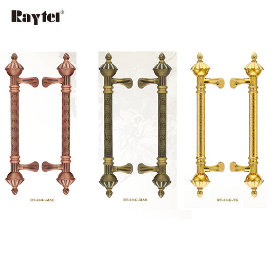 Raytel Traditional Architectural Sculptured Front Entry Door Pull Handle RT614G