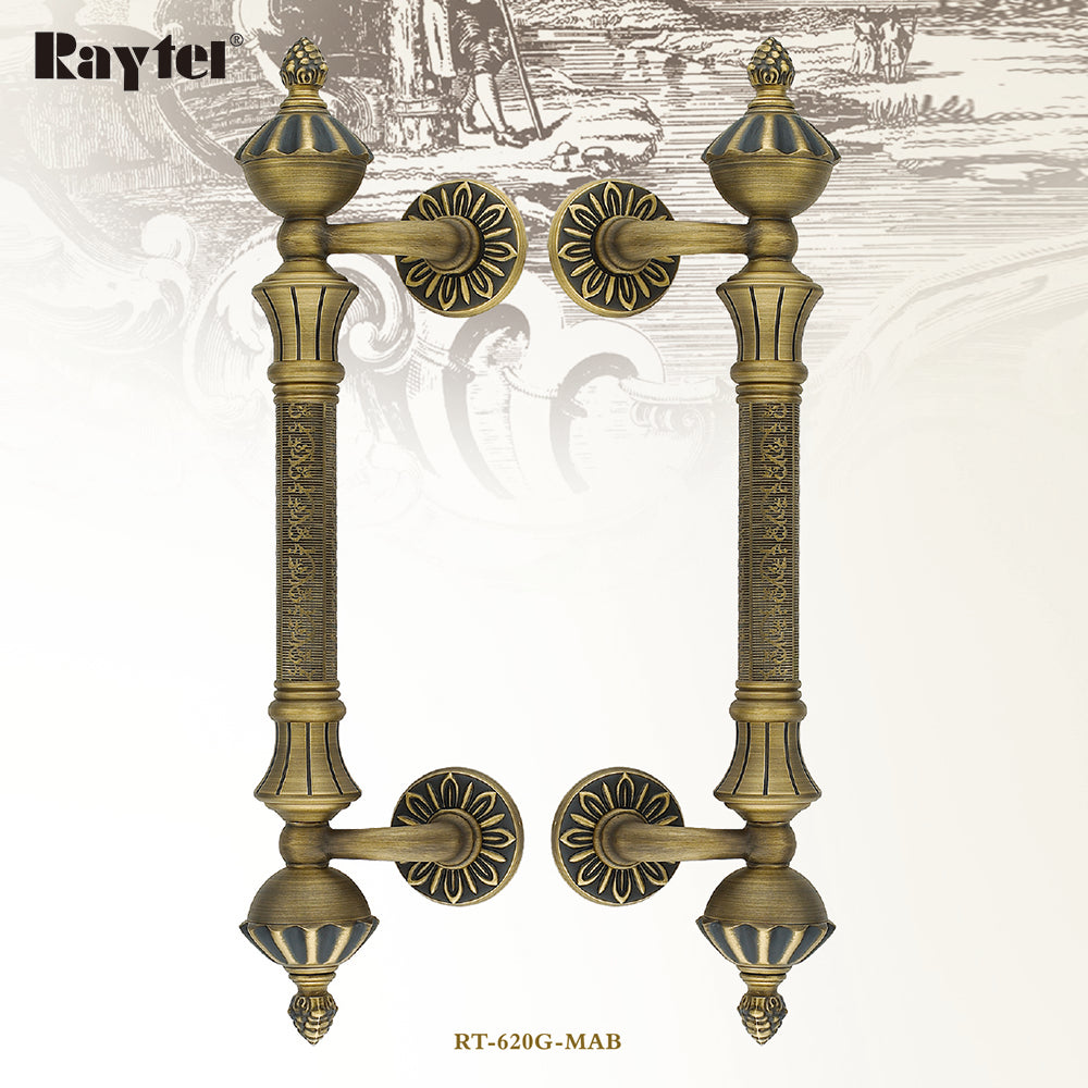 Raytel Classic Solid Brass Architectural Sculptured Door Pull Handle RT620G