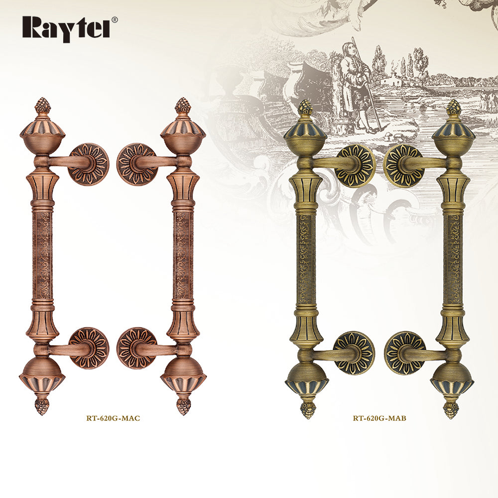 Raytel Classic Solid Brass Architectural Sculptured Door Pull Handle RT620G