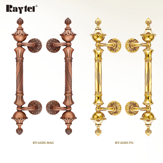 Raytel Classic Solid Brass Architectural Sculptured Door Pull Handle RT622H
