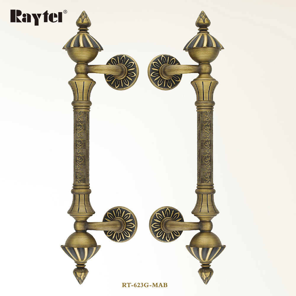 Raytel Classic Solid Brass Architectural Sculptured Door Pull Handle RT623G