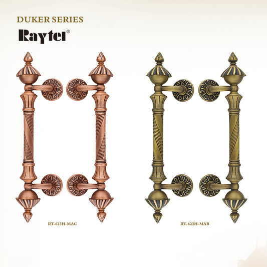 Raytel Classic Solid Brass Architectural Sculptured Door Pull Handle RT623H