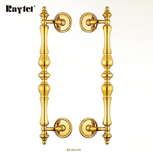 Raytel Classic Solid Brass Architectural Sculptured Door Pull Handle RT624