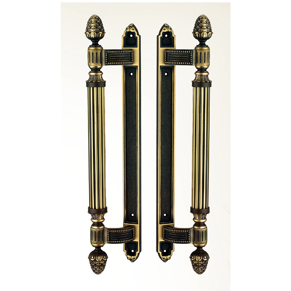 Raytel Exquisite Sculptured Solid Brass Door Pull Handle RT637