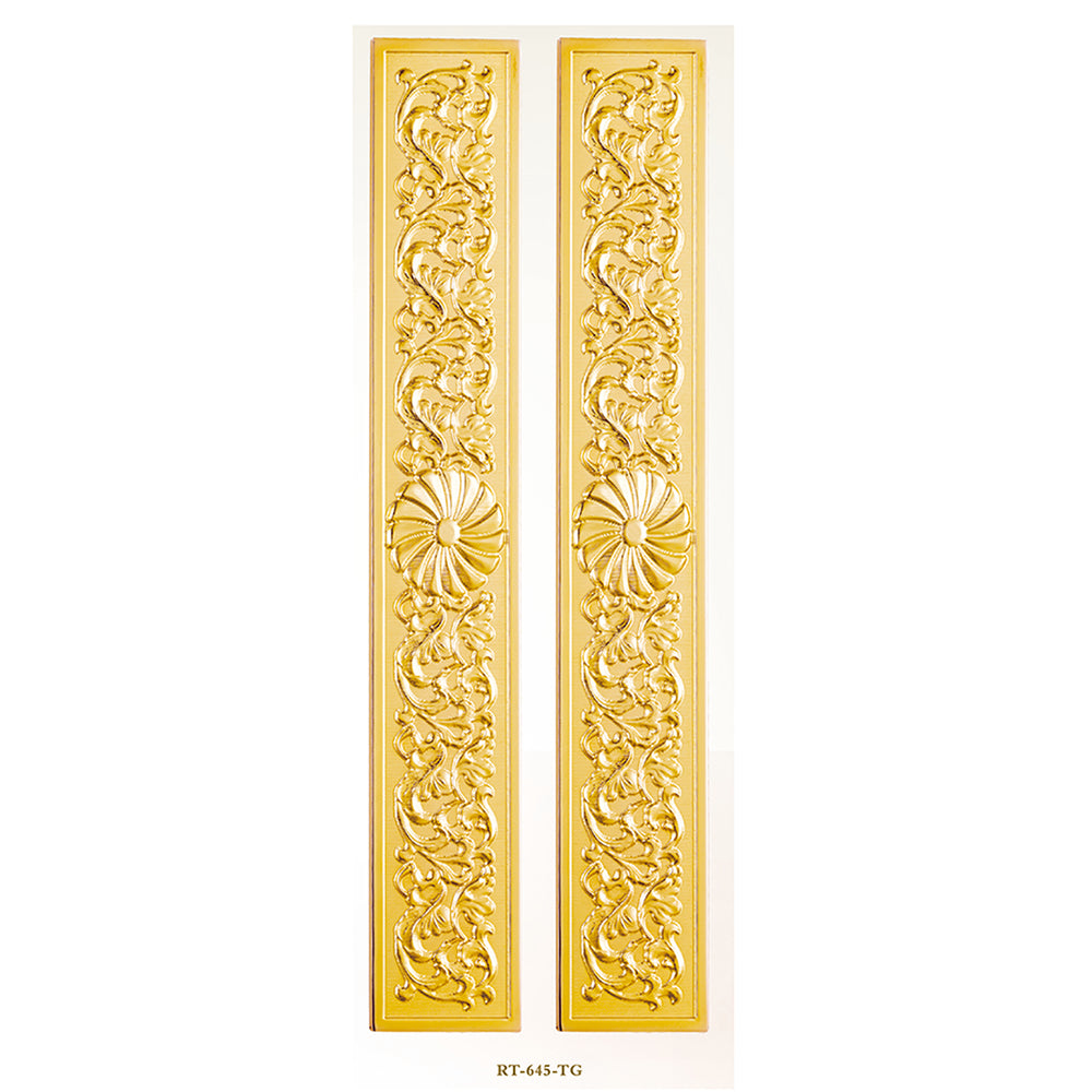 Raytel Heritage Solid Brass Exquisite Sculptured Sliding Door Handle RT645