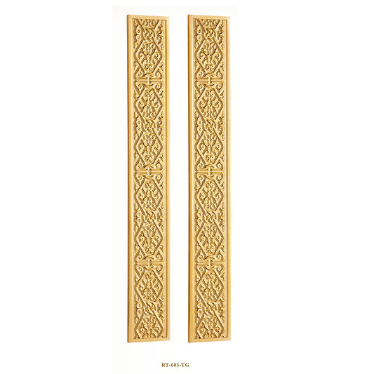 Raytel Solid Brass Exquisite Sculptured Sliding Door Handle RT683